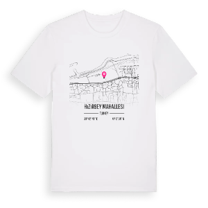 Hızırbey Mahallesi karta t-shirt – ekologisk bomull t-shirt från Pinshirt