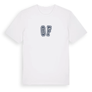 Of college t-shirt – ekologisk bomull t-shirt från Pinshirt