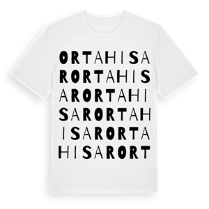 Ortahisar ordlek t-shirt – ekologisk bomull t-shirt från Pinshirt