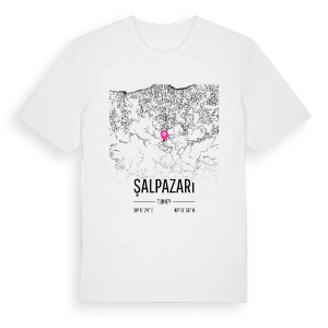 Şalpazarı karta t-shirt – ekologisk bomull t-shirt från Pinshirt