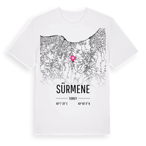 Sürmene karta t-shirt – ekologisk bomull t-shirt från Pinshirt