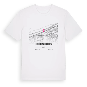 Toklu Mahallesi karta t-shirt – ekologisk bomull t-shirt från Pinshirt