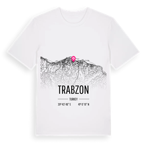 Trabzon karta t-shirt – ekologisk bomull t-shirt från Pinshirt