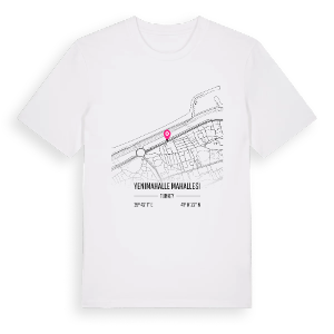 Yenimahalle Mahallesi karta t-shirt – ekologisk bomull t-shirt från Pinshirt