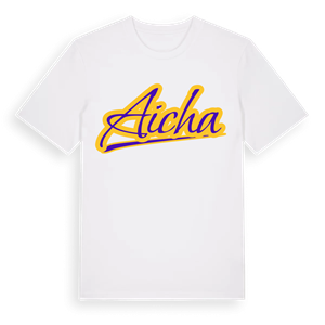 Aicha baseball t-shirt – ekologisk bomull t-shirt från Pinshirt