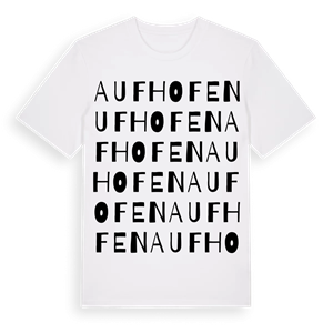 Aufhofen ordlek t-shirt – ekologisk bomull t-shirt från Pinshirt