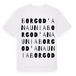 Borgo d'Anaunia ordlek t-shirt – ekologisk bomull t-shirt från Pinshirt