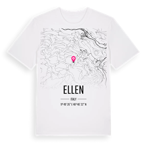 Ellen karta t-shirt – ekologisk bomull t-shirt från Pinshirt
