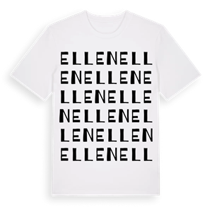 Ellen ordlek t-shirt – ekologisk bomull t-shirt från Pinshirt