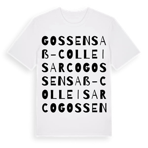 Gossensaß - Colle Isarco ordlek t-shirt – ekologisk bomull t-shirt från Pinshirt