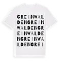 Greinwalden ordlek t-shirt