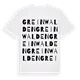 Greinwalden ordlek t-shirt