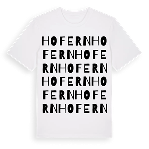Hofern ordlek t-shirt – ekologisk bomull t-shirt från Pinshirt