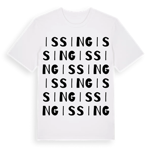 Issing ordlek t-shirt – ekologisk bomull t-shirt från Pinshirt