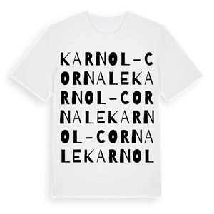 Karnol - Cornale ordlek t-shirt – ekologisk bomull t-shirt från Pinshirt