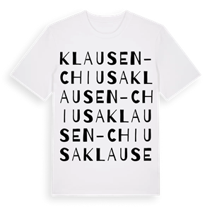 Klausen - Chiusa ordlek t-shirt – ekologisk bomull t-shirt från Pinshirt
