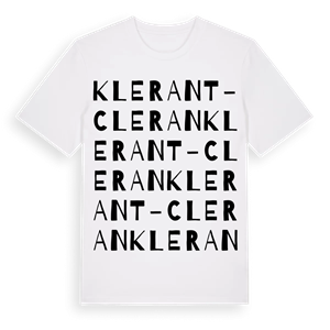 Klerant - Cleran ordlek t-shirt – ekologisk bomull t-shirt från Pinshirt