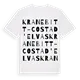 Kranebitt - Costa d'Elvas ordlek t-shirt