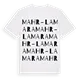 Mahr - La Mara ordlek t-shirt