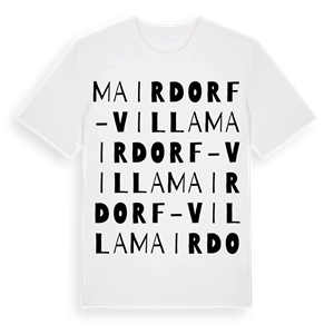 Mairdorf - Villa ordlek t-shirt – ekologisk bomull t-shirt från Pinshirt