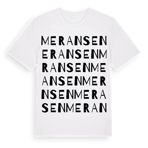 Meransen ordlek t-shirt – ekologisk bomull t-shirt från Pinshirt