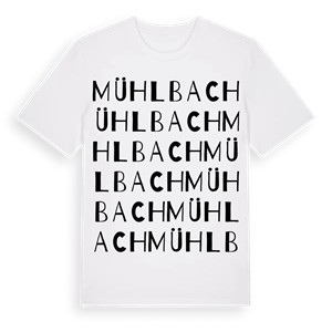 Mühlbach ordlek t-shirt – ekologisk bomull t-shirt från Pinshirt