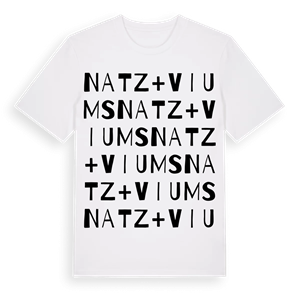 Natz + Viums ordlek t-shirt – ekologisk bomull t-shirt från Pinshirt