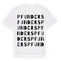 Pfunders ordlek t-shirt