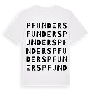 Pfunders ordlek t-shirt – ekologisk bomull t-shirt från Pinshirt