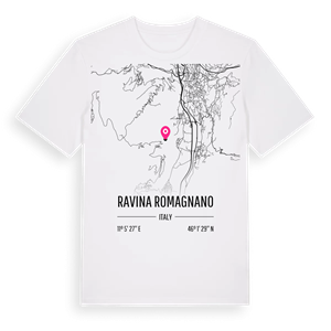 Ravina Romagnano karta t-shirt – ekologisk bomull t-shirt från Pinshirt