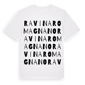 Ravina Romagnano ordlek t-shirt – ekologisk bomull t-shirt från Pinshirt