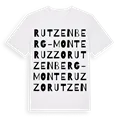 Rutzenberg - Monte Ruzzo ordlek t-shirt