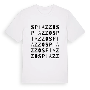 Spiazzo ordlek t-shirt – ekologisk bomull t-shirt från Pinshirt