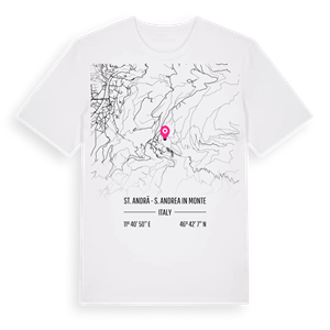 St. Andrä - S. Andrea in Monte karta t-shirt – ekologisk bomull t-shirt från Pinshirt
