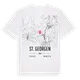 St. Georgen karta t-shirt