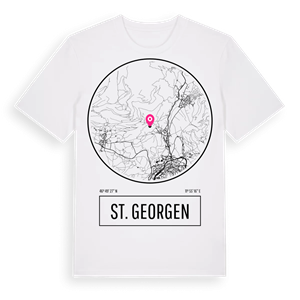 St. Georgen t-shirt – ekologisk bomull t-shirt från Pinshirt