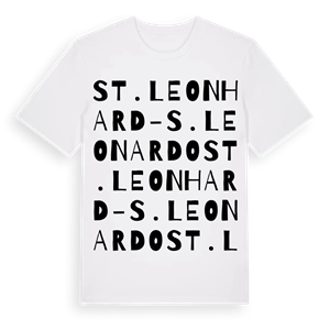 St. Leonhard - S. Leonardo ordlek t-shirt – ekologisk bomull t-shirt från Pinshirt
