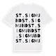 St. Sigmund ordlek t-shirt