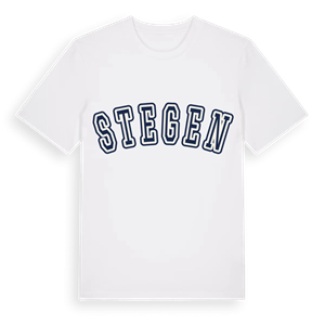 Stegen college t-shirt – ekologisk bomull t-shirt från Pinshirt