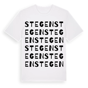 Stegen ordlek t-shirt – ekologisk bomull t-shirt från Pinshirt