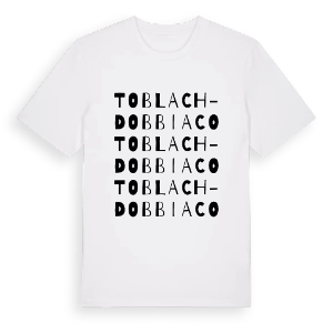 Toblach - Dobbiaco ordlek t-shirt – ekologisk bomull t-shirt från Pinshirt