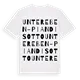 Untereben - Pian di sotto ordlek t-shirt