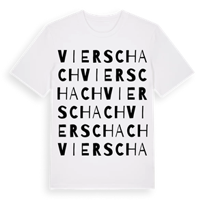 Vierschach ordlek t-shirt – ekologisk bomull t-shirt från Pinshirt