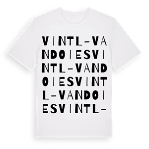 Vintl - Vandoies ordlek t-shirt – ekologisk bomull t-shirt från Pinshirt