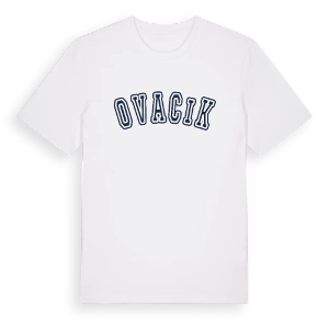 Ovacık college t-shirt – ekologisk bomull t-shirt från Pinshirt