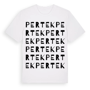 Pertek ordlek t-shirt – ekologisk bomull t-shirt från Pinshirt