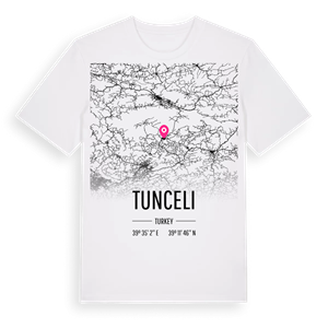 Tunceli karta t-shirt – ekologisk bomull t-shirt från Pinshirt