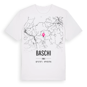 Baschi karta t-shirt – ekologisk bomull t-shirt från Pinshirt