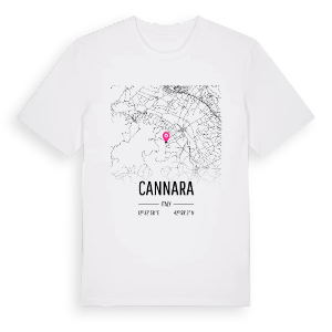 Cannara karta t-shirt – ekologisk bomull t-shirt från Pinshirt