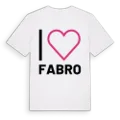Jag älskar Fabro t-shirt stort tryck